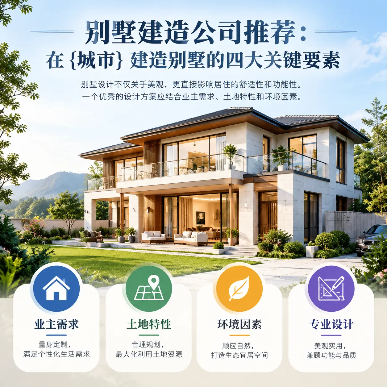 别墅建造公司推荐:在 习水 建造别墅的四大关键要素