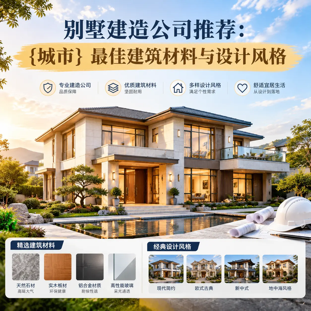 别墅建造公司推荐： 习水 最佳建筑材料与设计风格