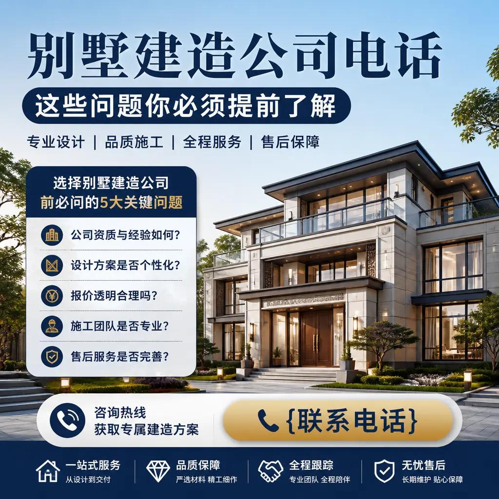 习水别墅建造公司电话,这些问题你必须提前了解